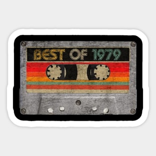 Best Of 1979 42nd Birthday Gifts Cassette Sticker